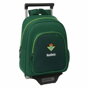 Real Betis BalompiÉ Школьный рюкзак с колесиками Real Betis Balompié Зеленый 28 x 34 x 10 cm