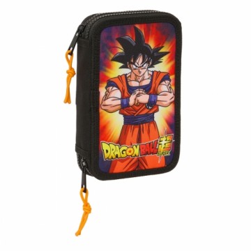 Double zīmuļu futrālis Dragon Ball Melns 12.5 x 19.5 x 4 cm 28 Daudzums