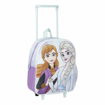Школьный рюкзак с колесиками Frozen Светло Синий 25 x 28 x 10 cm