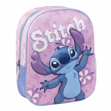 School Bag Stitch Pink 25 x 10 x 31 cm