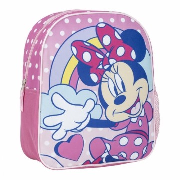 Skolas soma Minnie Mouse Rozā 25 x 30 x 9 cm