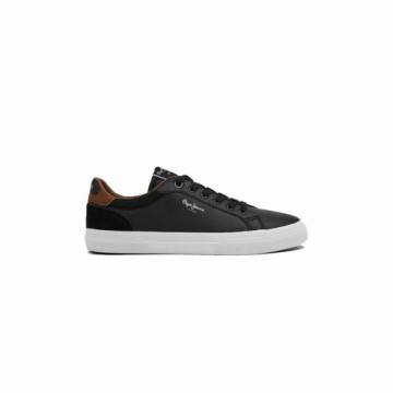 Running Shoes for Adults Pepe Jeans Kenton Court Black