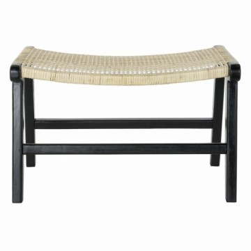 Bench DKD Home Decor 8424001823192 65 x 47 x 40 cm Natural Teak Black