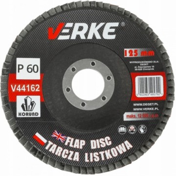 Slīpējamais disks lapiņu 125mm G60 Standard VERKE