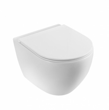 Wall-hung WC Vento Hugge Rimless with Soft Close seat Duroplast Soft Close