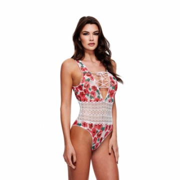 Боди Baci Lingerie Floral & Lace Белый S/M