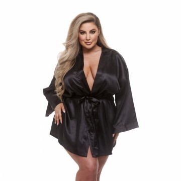 Robe Baci Lingerie All Satin Black XL