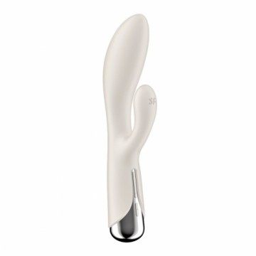 Divkārši Stimulējošs Vibrators Satisfyer Spinning Rabbit 1 Balts