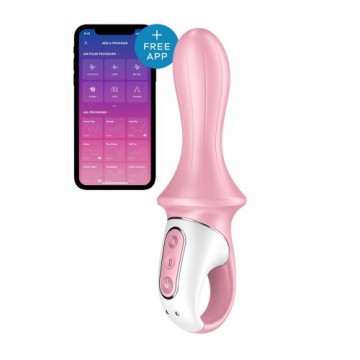 Radiovadāms Vibrators Satisfyer Air Pump Booty 5 Rozā