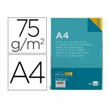 Printer Paper Liderpapel PC23 Multicolour A4 500 Sheets