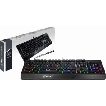 Игровая клавиатура Gaming MSI Vigor GK20 Чёрный Испанская Qwerty LED RGB