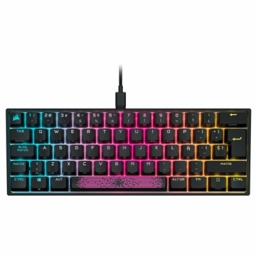 Игровая клавиатура Gaming Corsair K65 Испанская Qwerty Чёрный