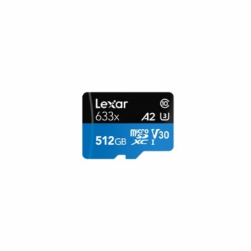 Mikro SD Atmiņas karte ar Adapteri Lexar 633x 512 GB