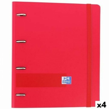 Gredzenveida stiprinājums Oxford EuropeanBinder Sarkans A4+ (4 gb.)