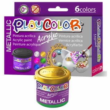 Набор акриловых красок Playcolor 20311 Разноцветный 40 ml (6 штук)