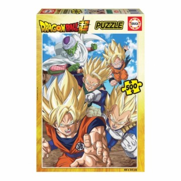 Puzle un domino komplekts Educa Dragon Ball (1 gb.) (500 pcs)