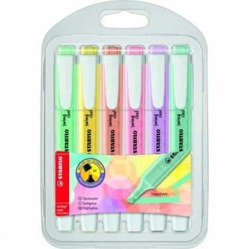 Fluorescējošo Marķieru Komplekts Stabilo swing cool Pastel (6 gb.)