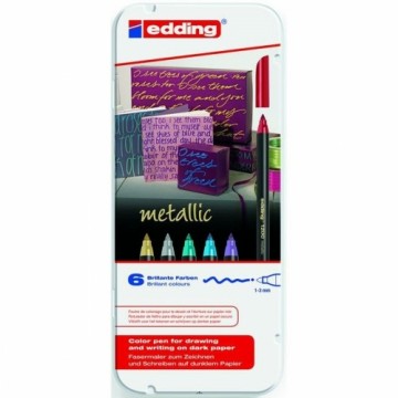 Set of Felt Tip Pens Edding 1200 6 Pieces (6 Units)