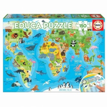 Головоломка Educa Animals Map (150 pcs)