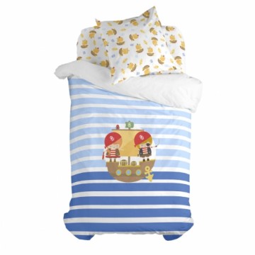 Duvet cover set HappyFriday Happynois Pirate Ship Multicolour Single 2 Pieces