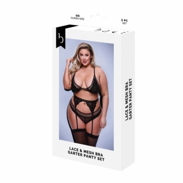 Apakšveļas Komplekts Baci Lingerie Melns 3 Daudzums