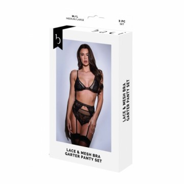 Apakšveļas Komplekts Baci Lingerie Melns M/L 3 Daudzums