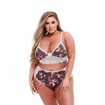 Mežģīņu Apakšveļas Komplekts Baci Lingerie Floral & Lace XL