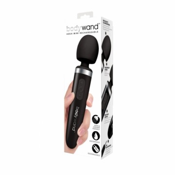 Aqua Mini Rechargeable Wand Massager Black Bodywand