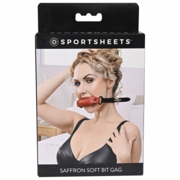 Mutes Aizbāznis Sportsheets Soft Melns/Sarkans