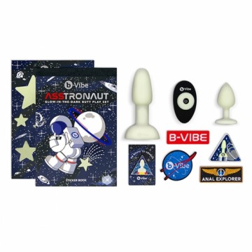 Lielais baudas komplekts Anal Training B-Vibe ASStronaut Glow-in-the-Dark