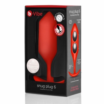 Anālais spraudnis B-Vibe 6 Sarkans