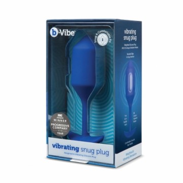 Snug XL Anal Plug B-Vibe Vibrating Blue