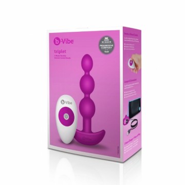 Triplet Anal Beads Fuchsia B-Vibe 92740