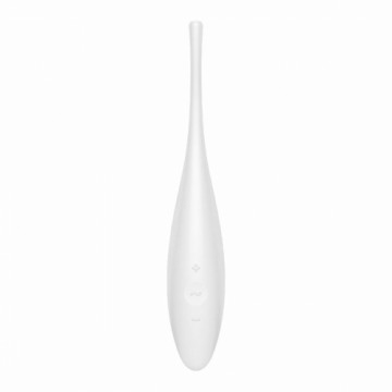 Izliekts klitora vibrators Satisfyer Twirling Joy Balts