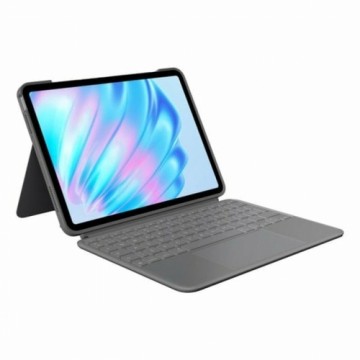 Чехол для планшета Logitech iPad Air 2024 | iPad Air 2022 Серый Испанская Qwerty QWERTY