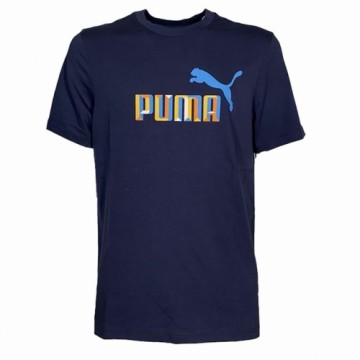 Vīriešu Krekls ar Īsām Piedurknēm Puma Daily 3.0 Zils