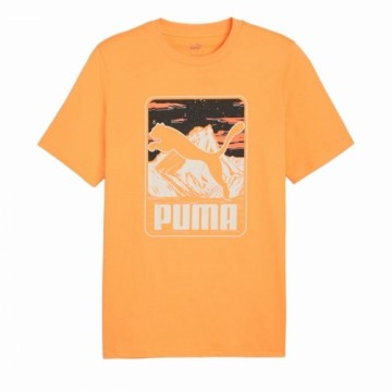 Футболка с коротким рукавом мужская Puma Graphics Mountain e Clementine  Оранжевый