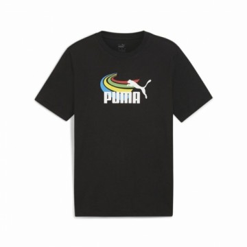 Vīriešu Krekls ar Īsām Piedurknēm Puma  GRAPHICS Summer Melns