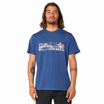 Men’s Short Sleeve T-Shirt Rip Curl Paradise Land Blue