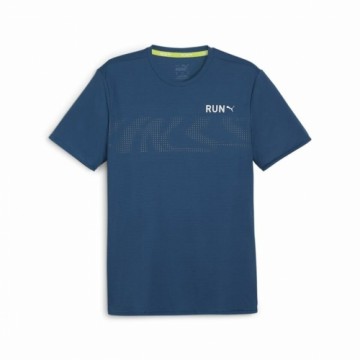 Men’s Short Sleeve T-Shirt Puma  Run Favourite Dark blue