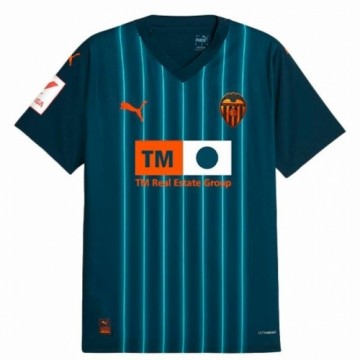 Vīriešu Krekls ar Īsām Piedurknēm Puma Valencia C.F. Away Tumši Zils