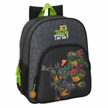 Skolas soma Teenage Mutant Ninja Turtles Melns Pelēks 32 x 38 x 12 cm