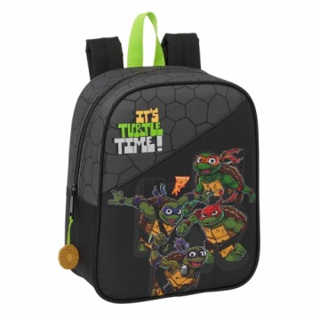 Skolas soma Teenage Mutant Ninja Turtles Melns Pelēks 22 x 27 x 10 cm