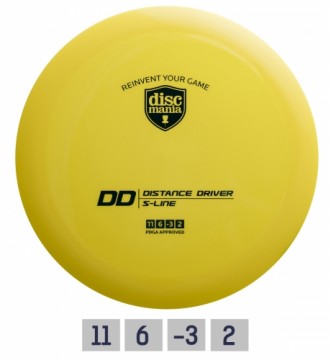 Discgolf DISCMANIA Distance Driver S-LINE DD Yellow 11/6/-3/2