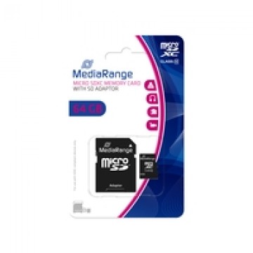 Mediarange 64 GB microSDXC  memory card (black  Class 10)