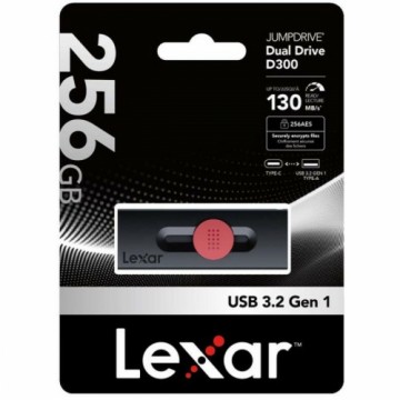 USB Zibatmiņa Lexar DUAL Melns 256 GB