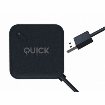 USB Centrmezgls Quick Media QMH304PB Melns