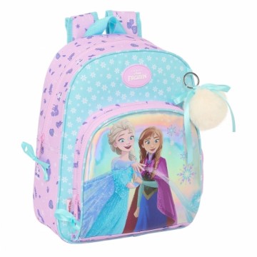 School Bag Frozen Cool days Violet Sky blue 28 x 34 x 10 cm