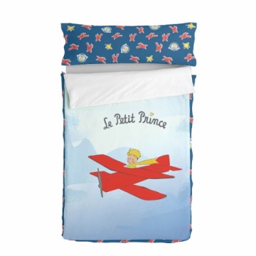 Gultas veļa ar rāvējslēdzēju un segu HappyFriday Le Petit Prince Son Avion Daudzkrāsains 105 x 200 cm