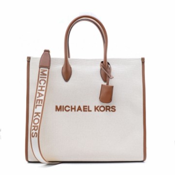 Sieviešu Rokassoma Michael Kors MIRELLA Balts 39 x 36 x 15 cm